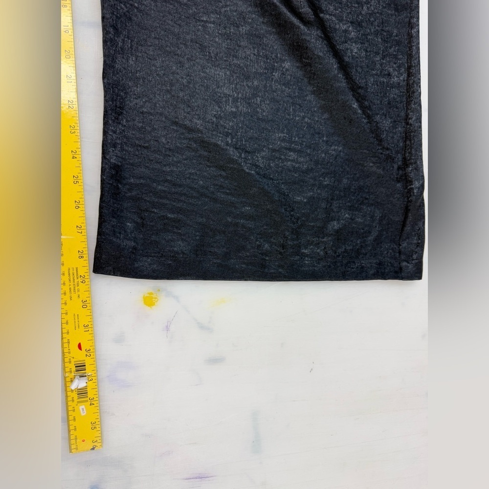 NWT Johnny Was Black Shimmer Wide Leg Pants PLUS 3X $265 Elastic Waist Pull‎ On - Picture 9 of 15